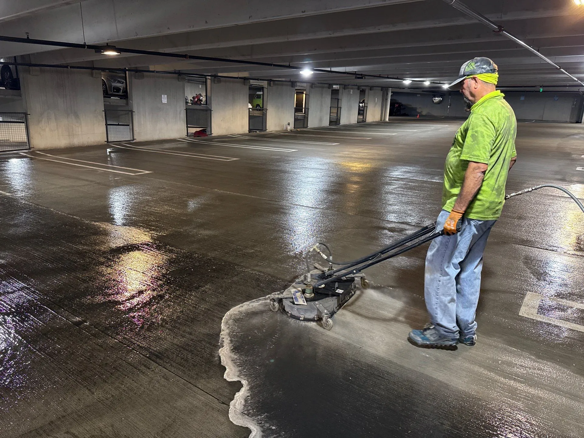 parking garage cleaning class