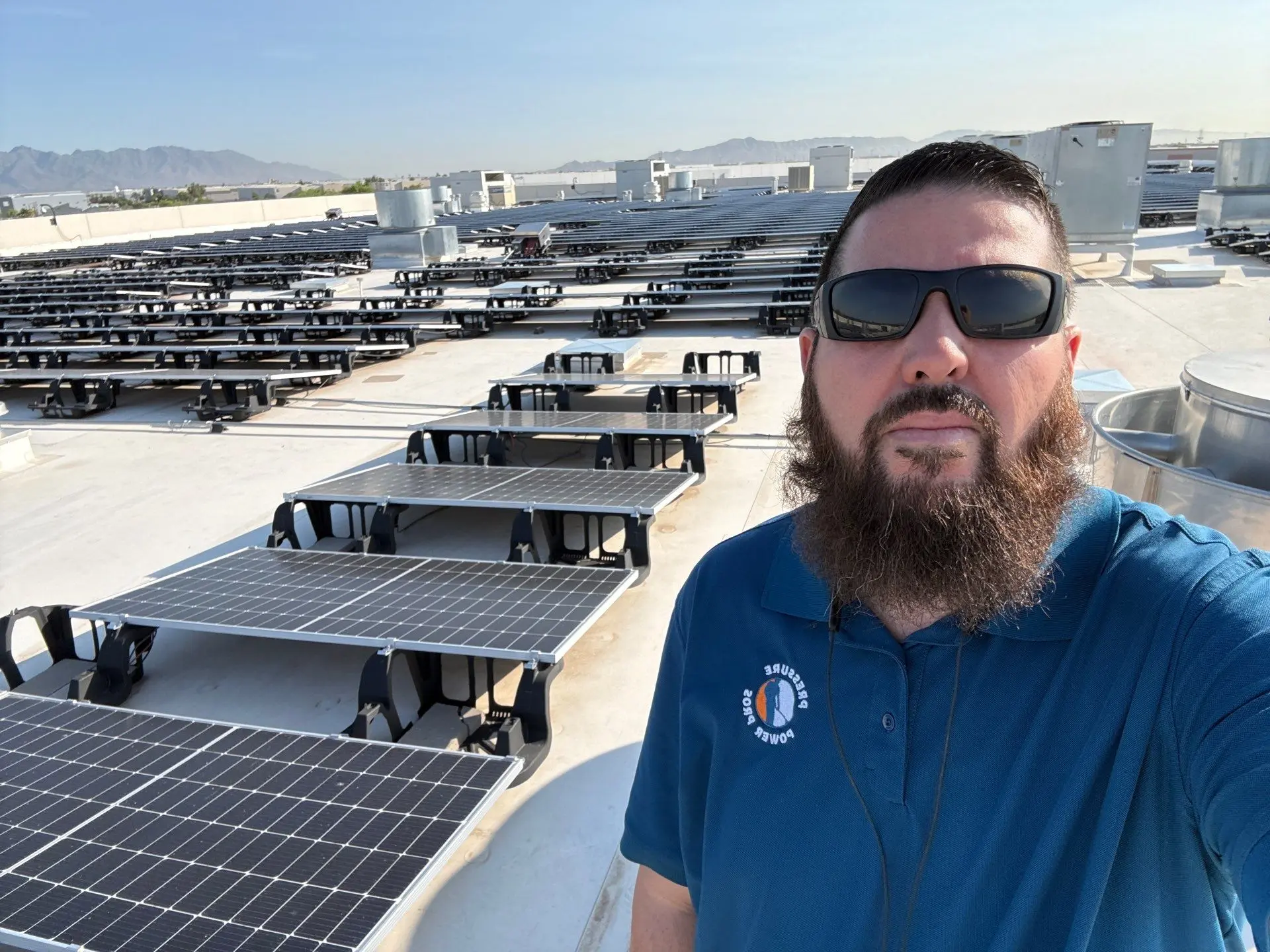 owner of commercial solar cleaning company